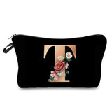 Personalized Initials Cosmetic Bag - A-Z Letter Makeup Bag