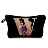 Personalized Initials Cosmetic Bag - A-Z Letter Makeup Bag