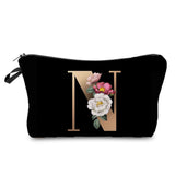 Personalized Initials Cosmetic Bag - A-Z Letter Makeup Bag