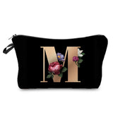 Personalized Initials Cosmetic Bag - A-Z Letter Makeup Bag