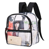 Black Transparent PVC Backpack Waterproof