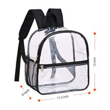 Black Transparent PVC Backpack Waterproof