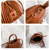 2024 Luxury Vintage Crossbody Fashion Brand PU Leather Tote