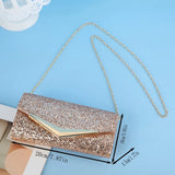 Stylish Sequin Clutch Elegant Chain Crossbody for Evening Parties