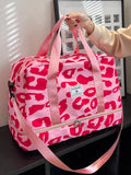 Spacious & Durable Women's Carry-On Travel Bag with Animal Print