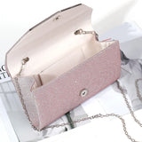 Sequin Envelope Evening Clutch Elegant Crossbody for Noble Women