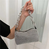 Summer bling diamond handbag, crossbody messenger style