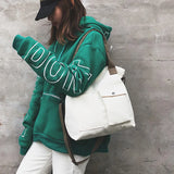 2024 Fashion Canvas Tote Stylish Student Shoulder Bag