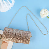 Stylish Sequin Clutch Elegant Chain Crossbody for Evening Parties