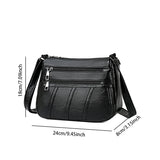 Women Crossbody Soft Leather Handbag Casual Tote Designer Bag