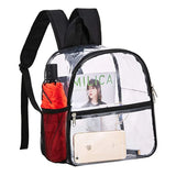 Black Transparent PVC Backpack Waterproof