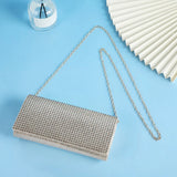 Glittering Rhinestone Envelope Clutch Luxury Bridal Evening Bag