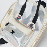 2024 New Girls' Dog Shaped Transparent Backpack