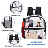 Black Transparent PVC Backpack Waterproof