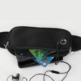 Sports Fanny Pack - Running Waist Bag for Phone - Black