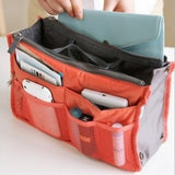 Travel Handbag Organizer Insert - Large Nylon Storage Bag