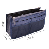 Travel Handbag Organizer Insert - Large Nylon Storage Bag