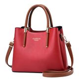 Vintage Luxury Multi-Pocket Leather shoulder Bag for Women