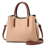 Vintage Luxury Multi-Pocket Leather shoulder Bag for Women