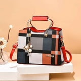 Vintage Luxury Multi-Pocket Leather shoulder Bag for Women