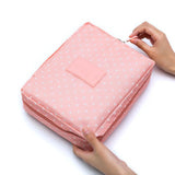 Waterproof Outdoor Girl Makeup Bag for Women - Travel Toiletries Organizer