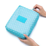 Waterproof Outdoor Girl Makeup Bag for Women - Travel Toiletries Organizer