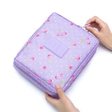 Waterproof Outdoor Girl Makeup Bag for Women - Travel Toiletries Organizer