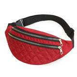 Waterproof Plaid Waist Bag for Women & Men - Stylish Travel Chest Handbag