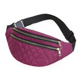 Waterproof Plaid Waist Bag for Women & Men - Stylish Travel Chest Handbag